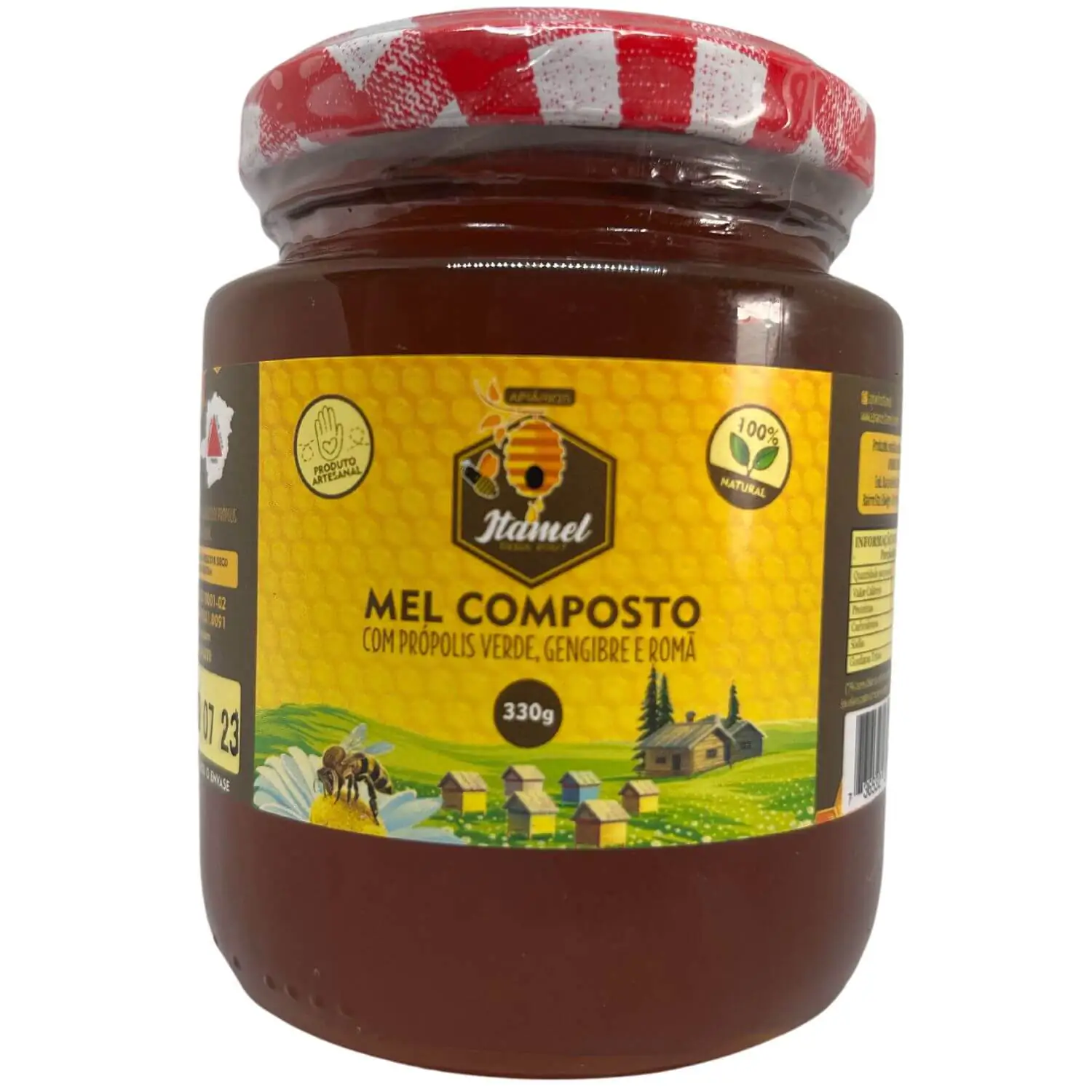 Mel Composto com Própolis Verde, Gengibre e Romã 330gr