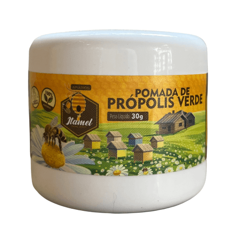 Pomada de Cera de Abelha com Própolis Verde